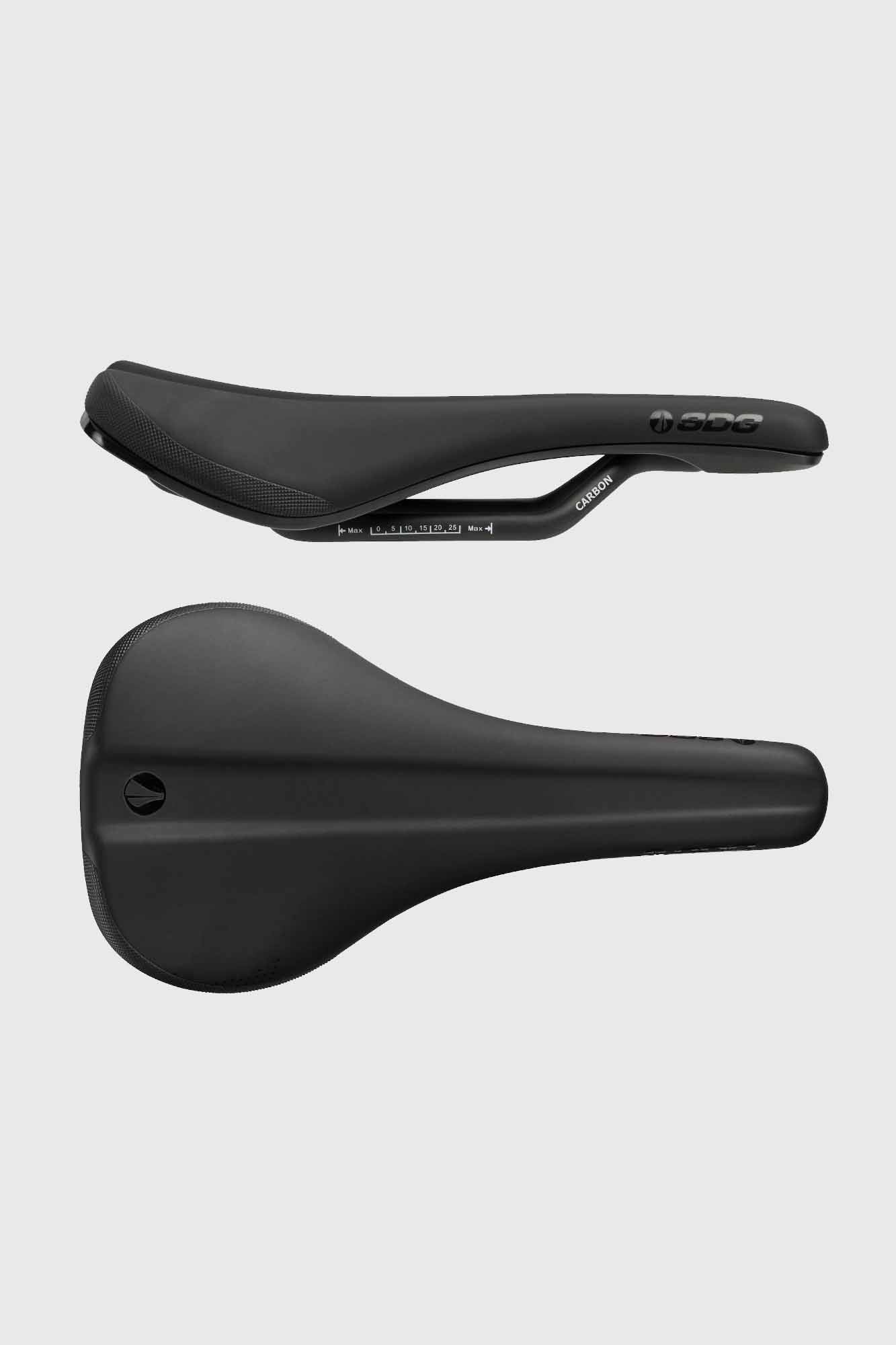 SDG Bel-Air 3.0 Saddle Carbon Rail - Black Microfibre / Black