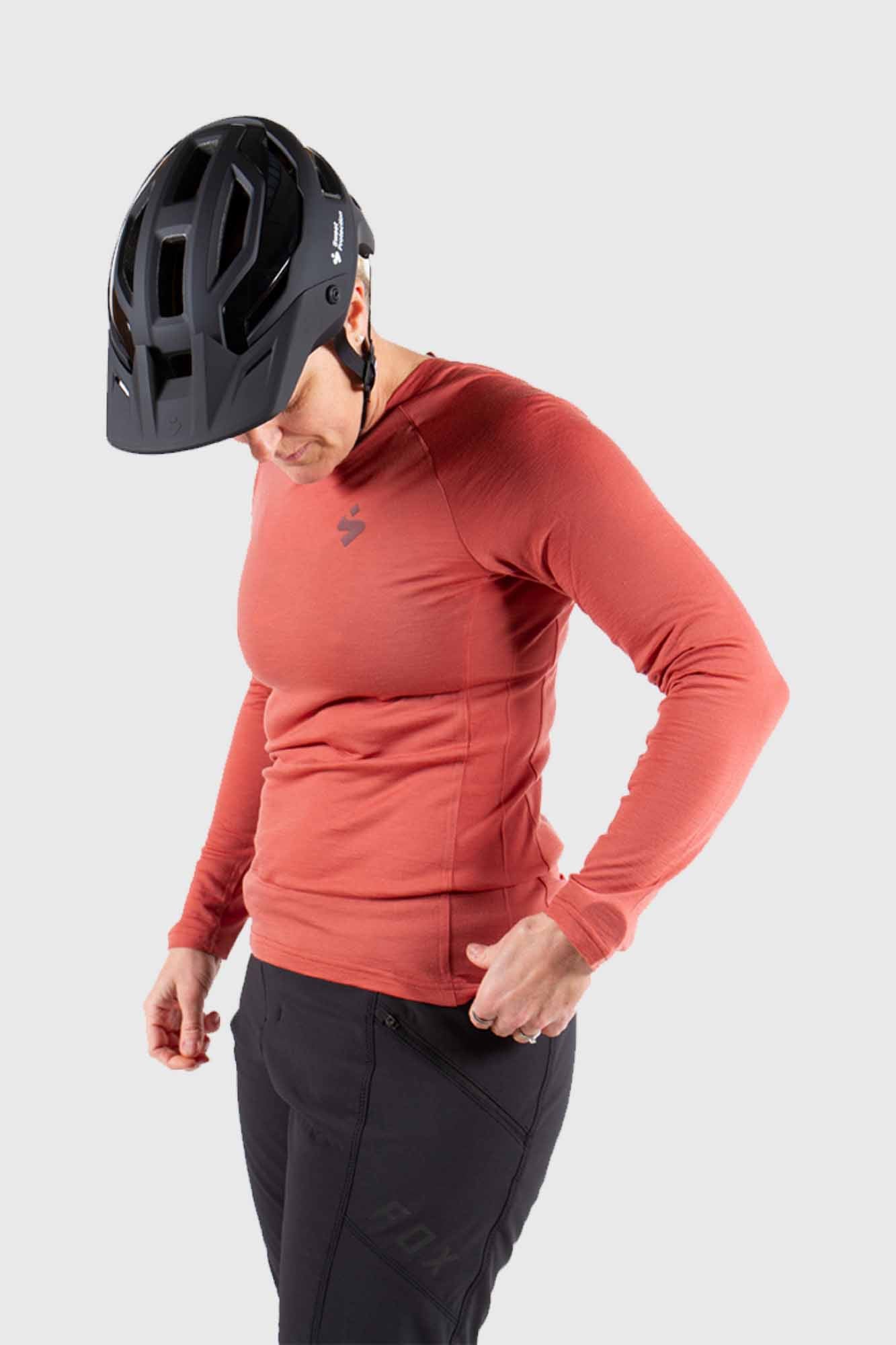 Sweet Protection Womens Hunter LS Merino Jersey 2020 - Rosewood