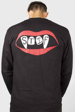 Load image into Gallery viewer, Stif Fangs LS Tee Black