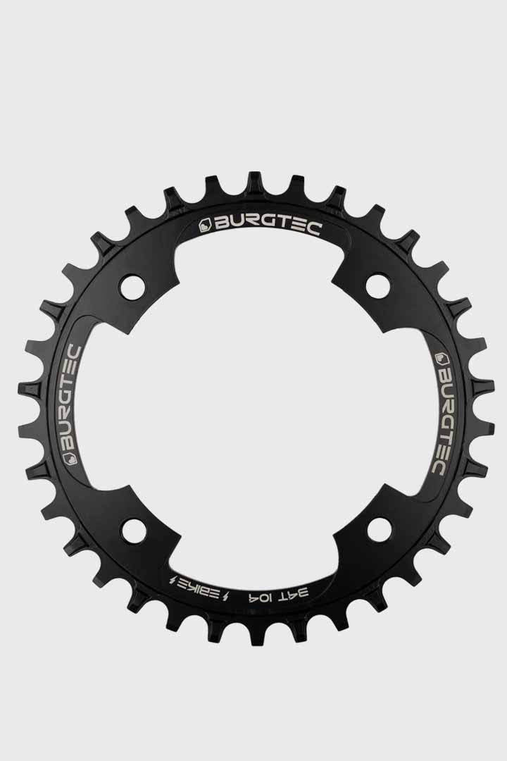 Burgtec 104BCD Outside E-Bike Steel Thick Thin Chainring 34t Black
