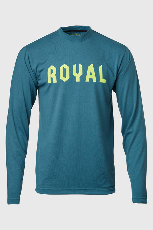 Royal Core Jersey Corp LS - Steel Blue / Heather