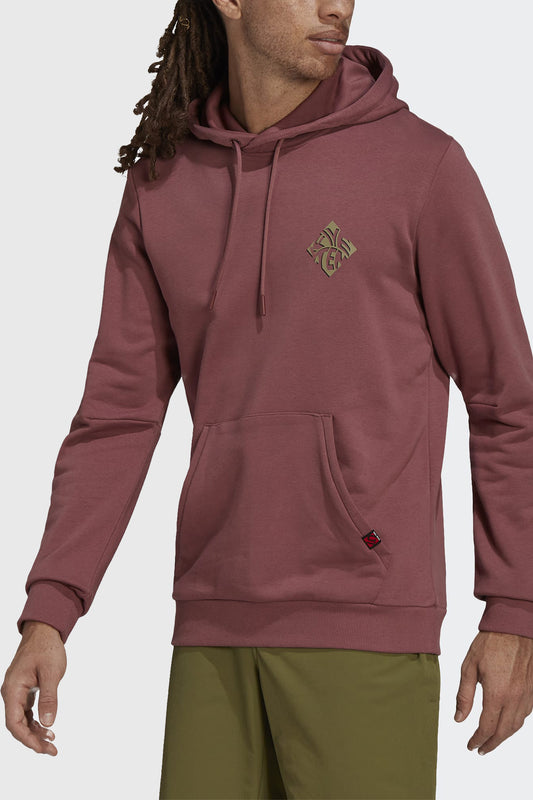 Adidas Five Ten GFX Hoodie - Quiet Crimson