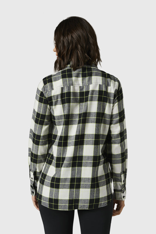 Fox Womens Pines Flannel - Light Grey