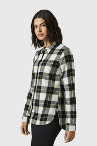 Fox Womens Pines Flannel - Light Grey