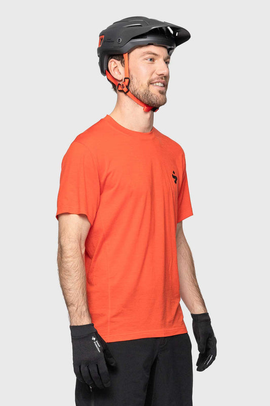 Sweet Protection Hunter Short Sleeve Merino Jersey - Tomato
