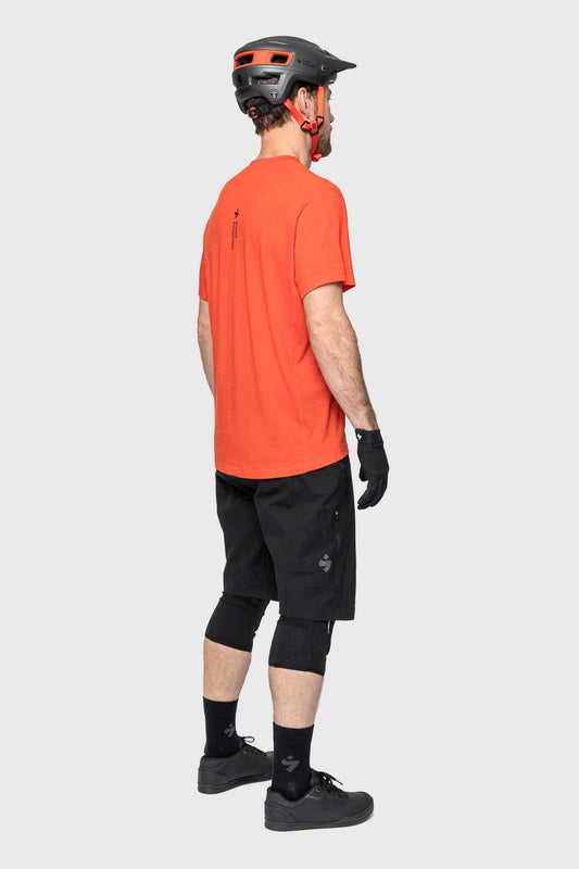 Sweet Protection Hunter Short Sleeve Merino Jersey - Tomato