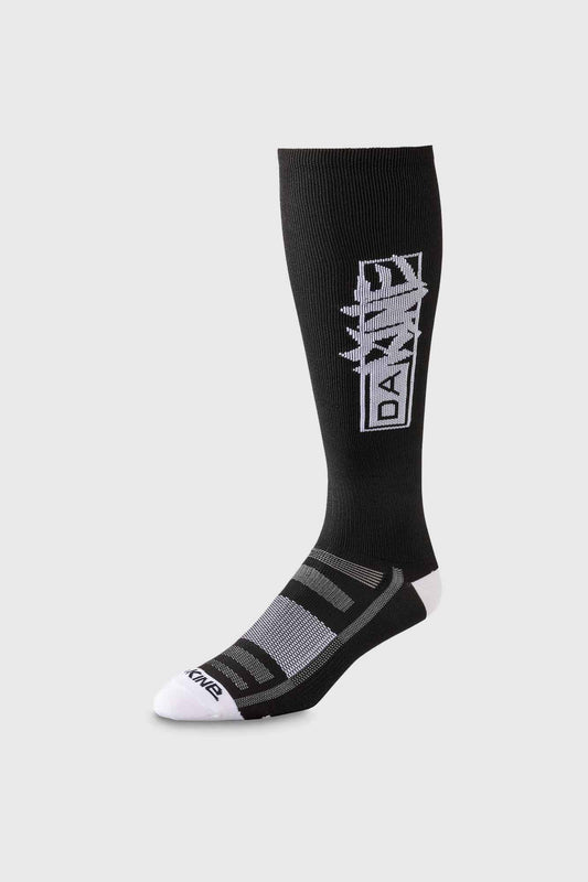Dakine Singletrack Tall Sock - B / W Vandal