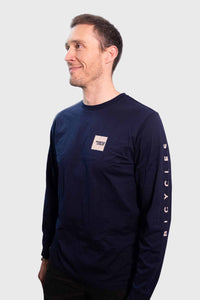 Santa Cruz LS Squared Tee - Maritime Blue