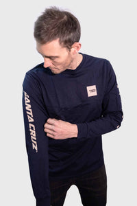 Santa Cruz LS Squared Tee - Maritime Blue